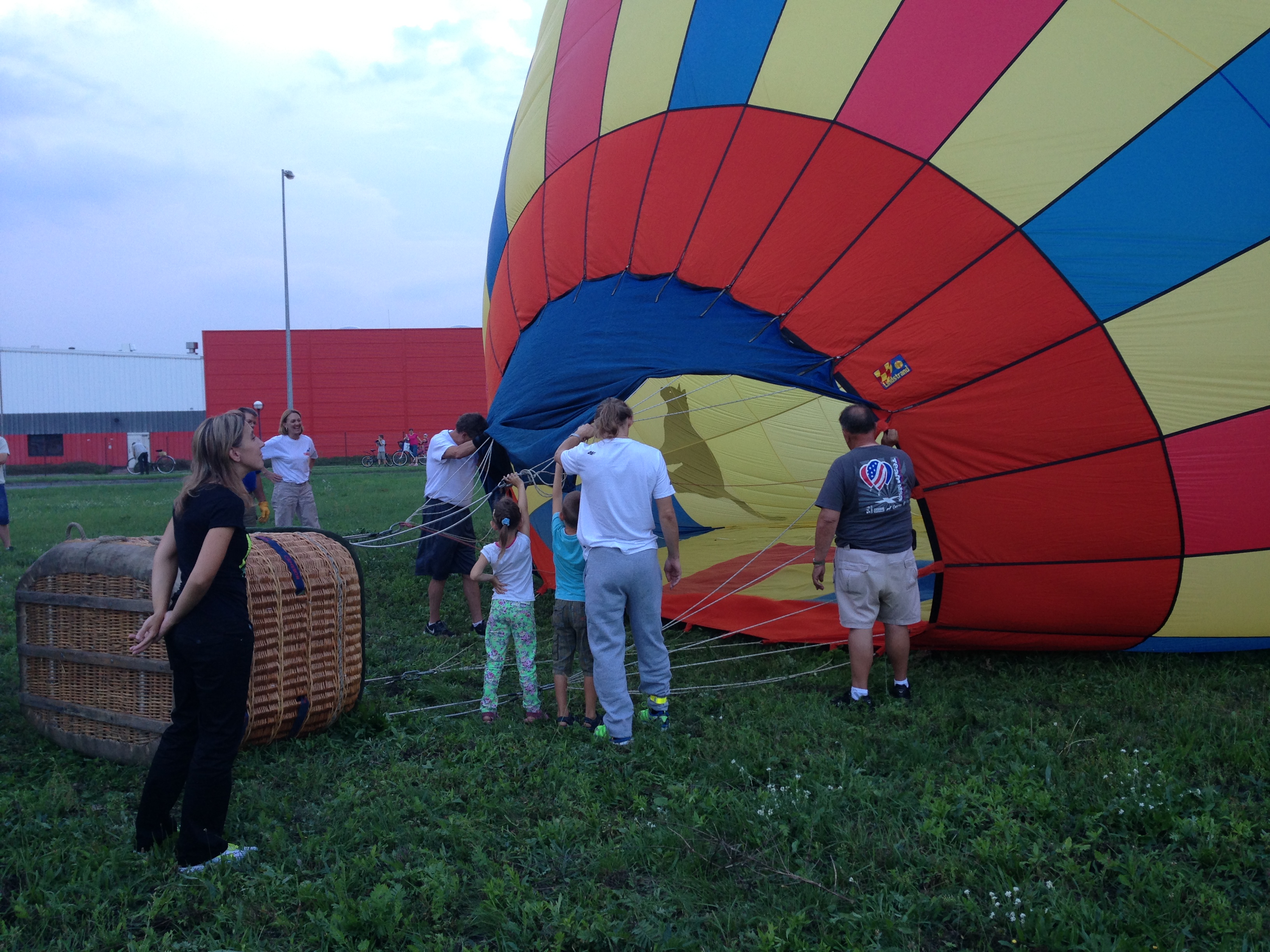 View from a hot air balloon flight