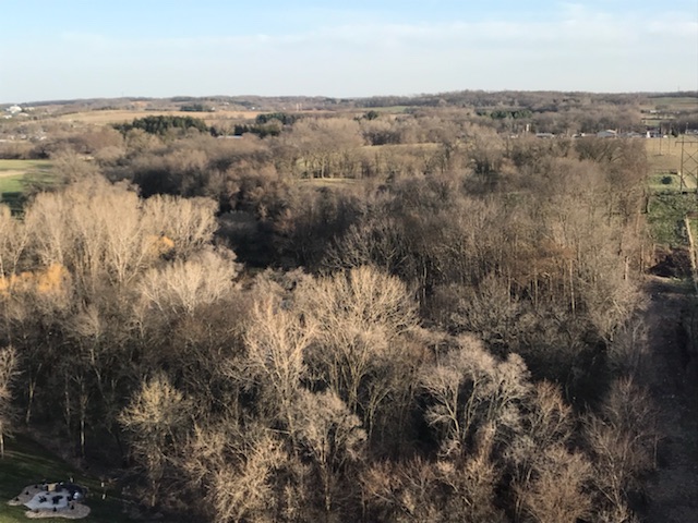 Spring landscape during the April 2018 balloon flight