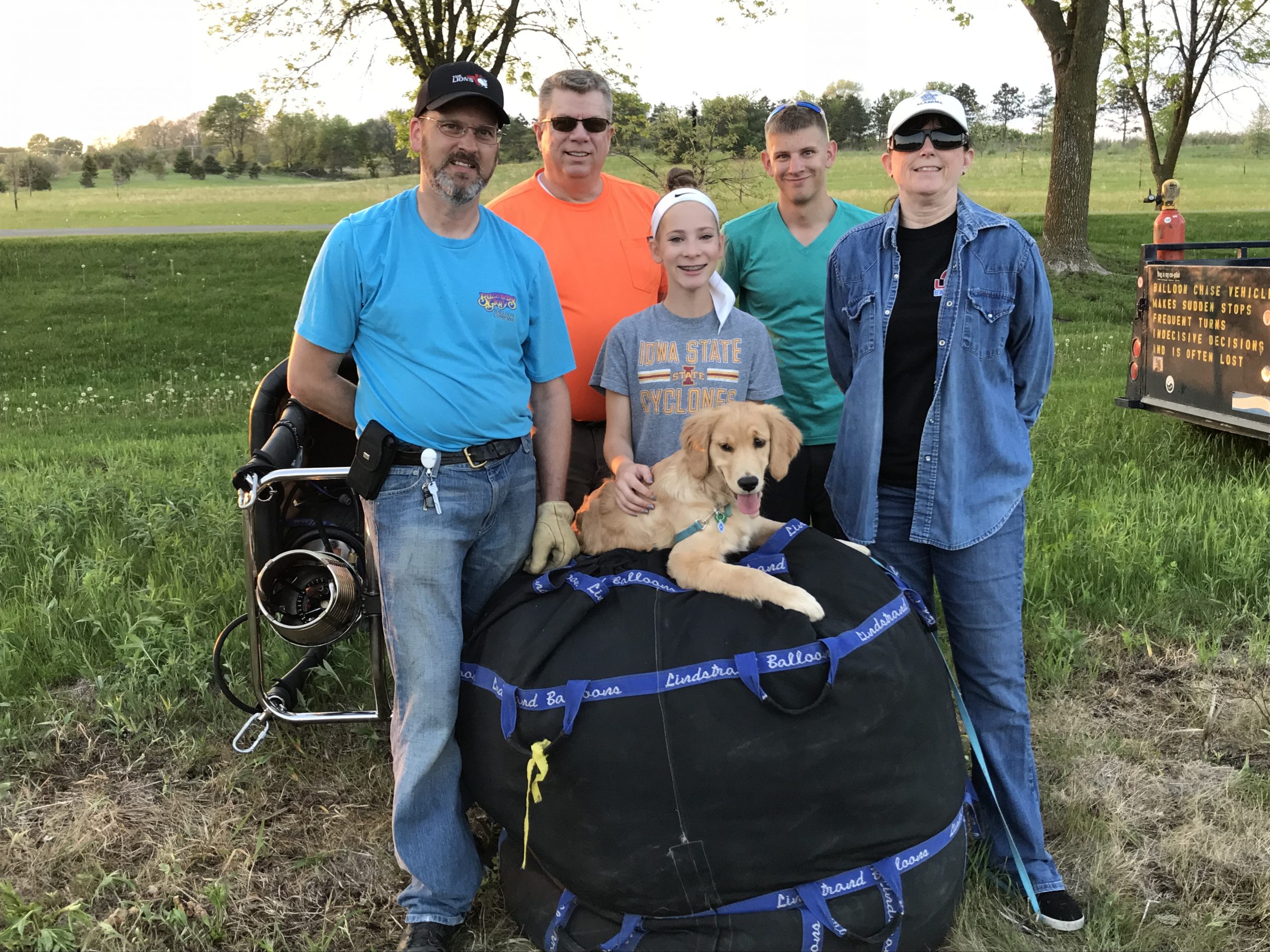 Maggie helping with the balloon crew