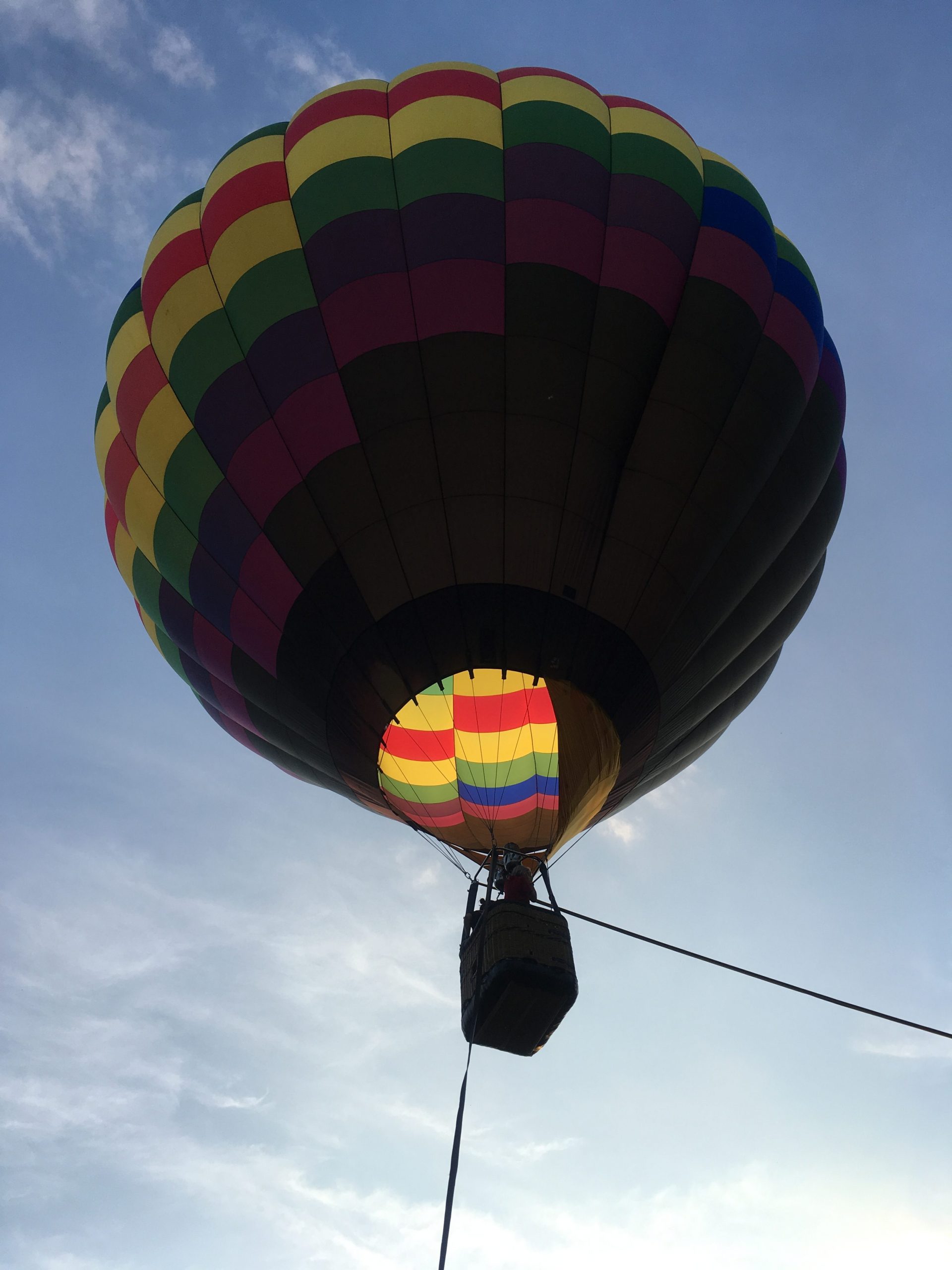 Tethered balloon at the tennis gathering