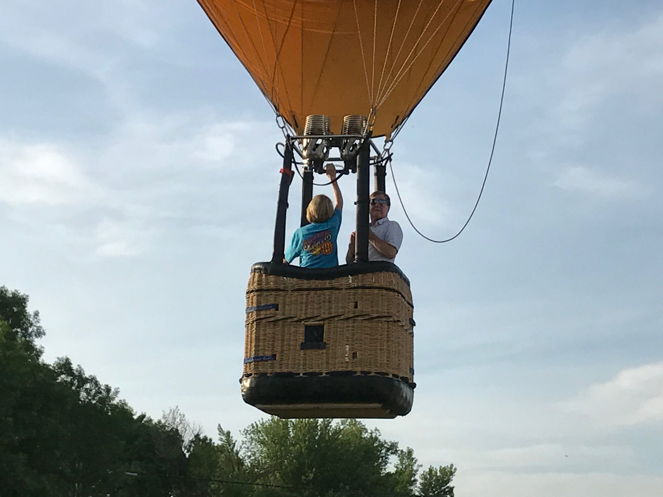 Union Jack balloon flight