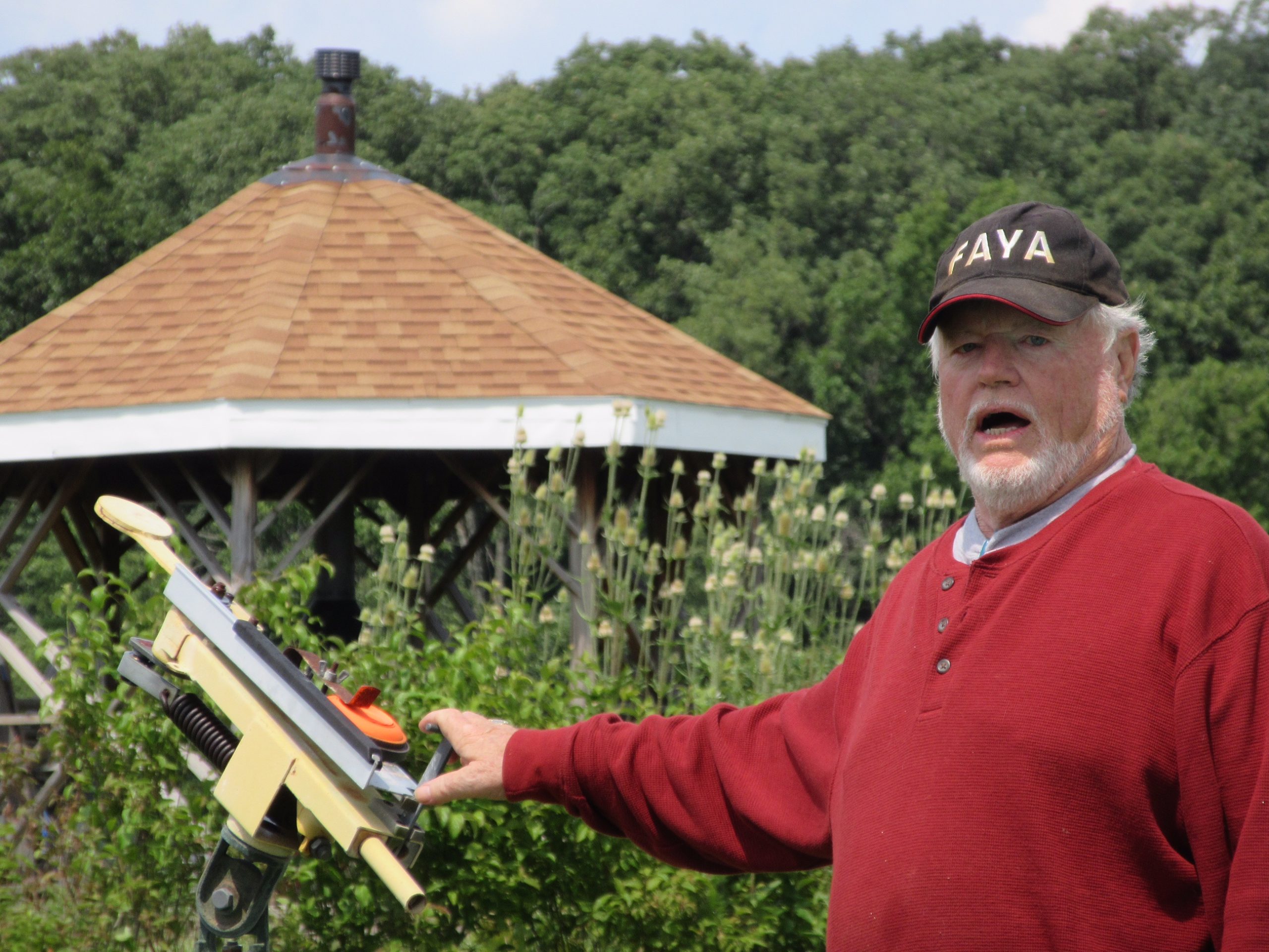 Jim Birk at the sling