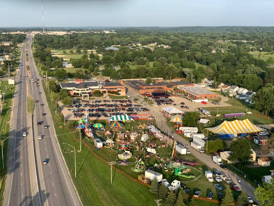 Last night training flight across Cedar Rapids.