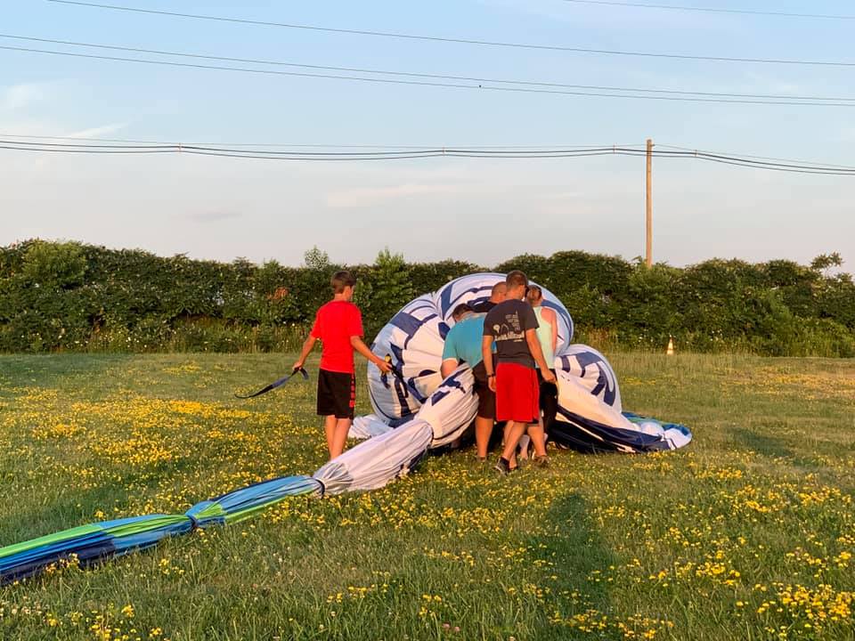 Last night training flight across Cedar Rapids.