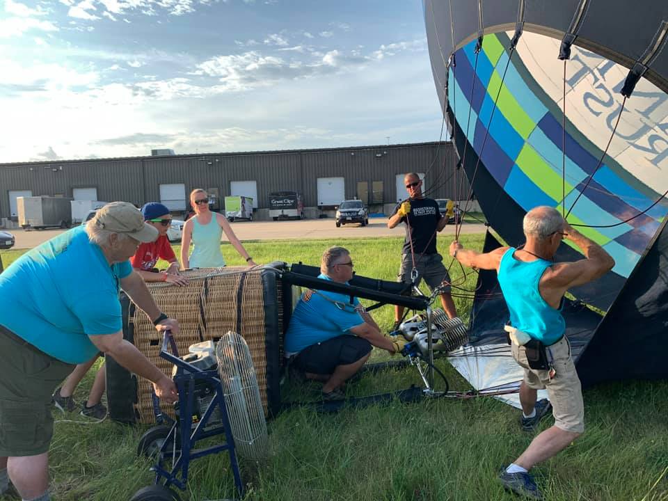 Last night training flight across Cedar Rapids.