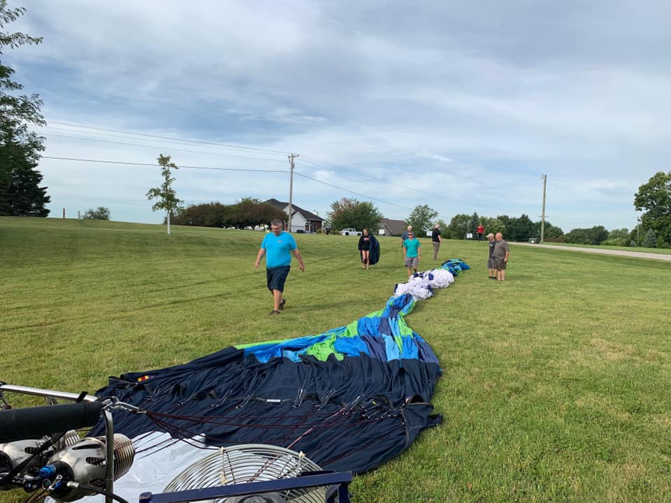 We inflated for Shueyville Lords Acre Fundraiser this morning.