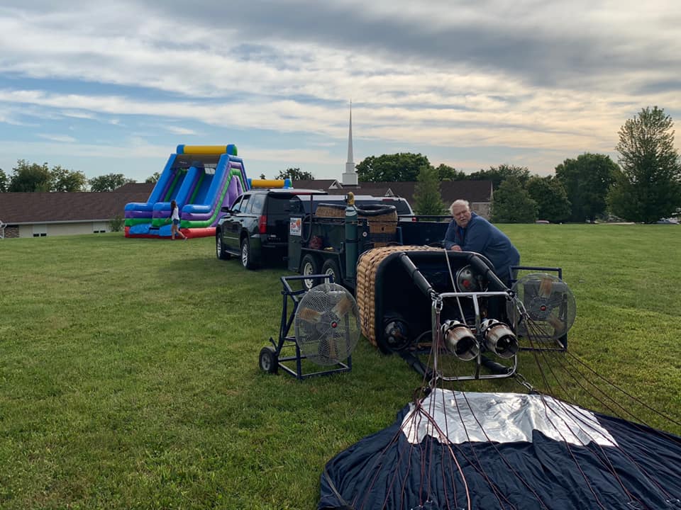 We inflated for Shueyville Lords Acre Fundraiser this morning.