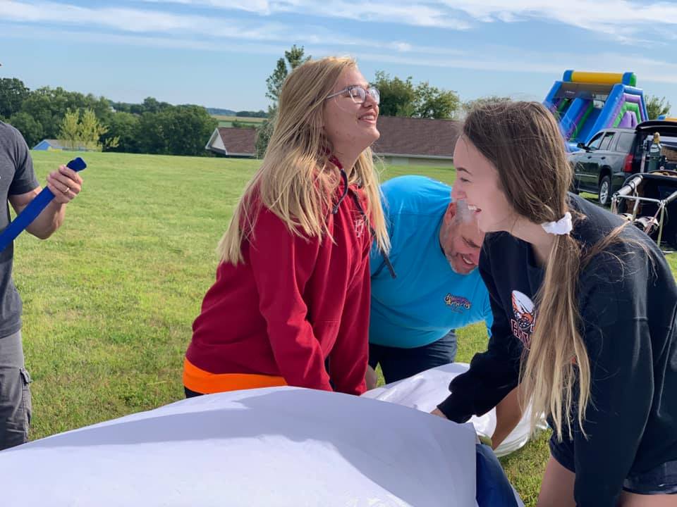We inflated for Shueyville Lords Acre Fundraiser this morning.