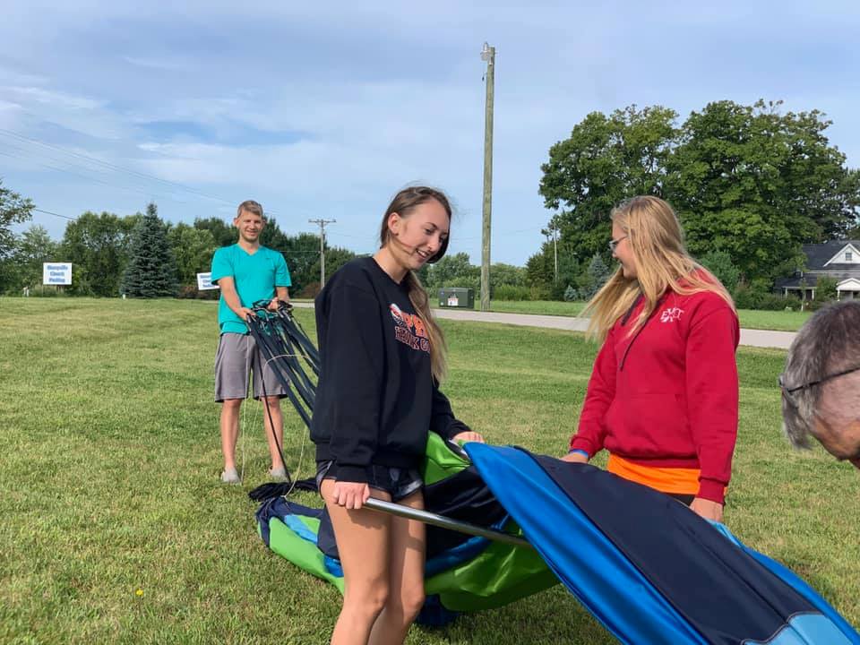 We inflated for Shueyville Lords Acre Fundraiser this morning.
