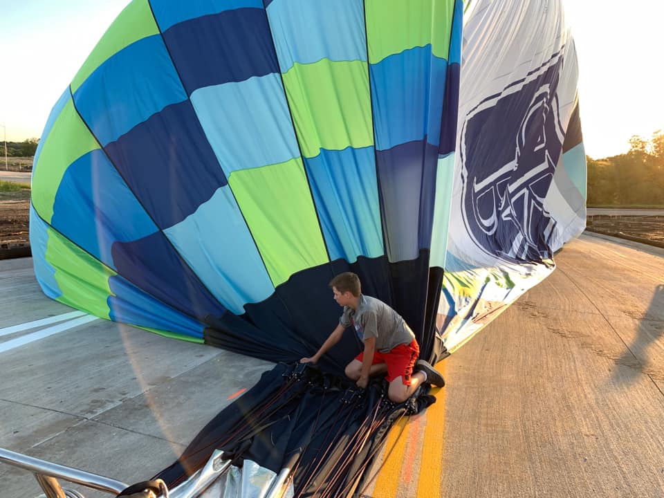 Beautiful night, last night, flying over Cedar Rapids.