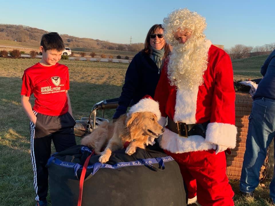 We tried to take Santa for a ride today but Mother Nature had other ideas.