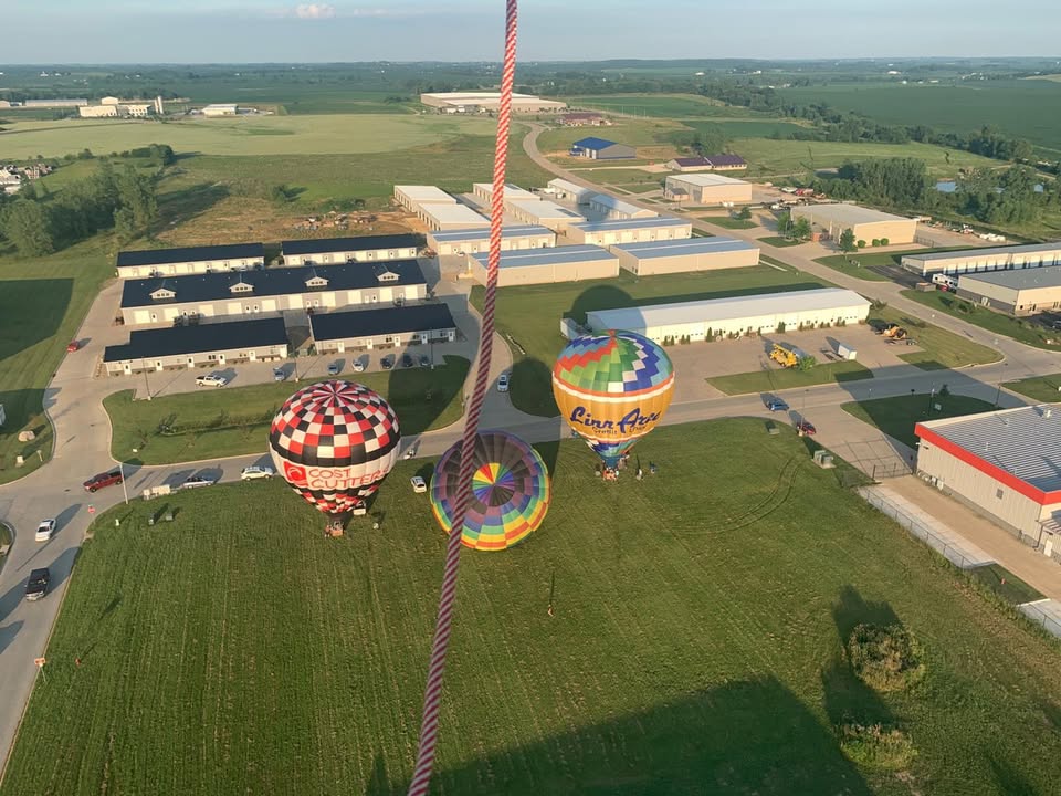 We flew last night.
