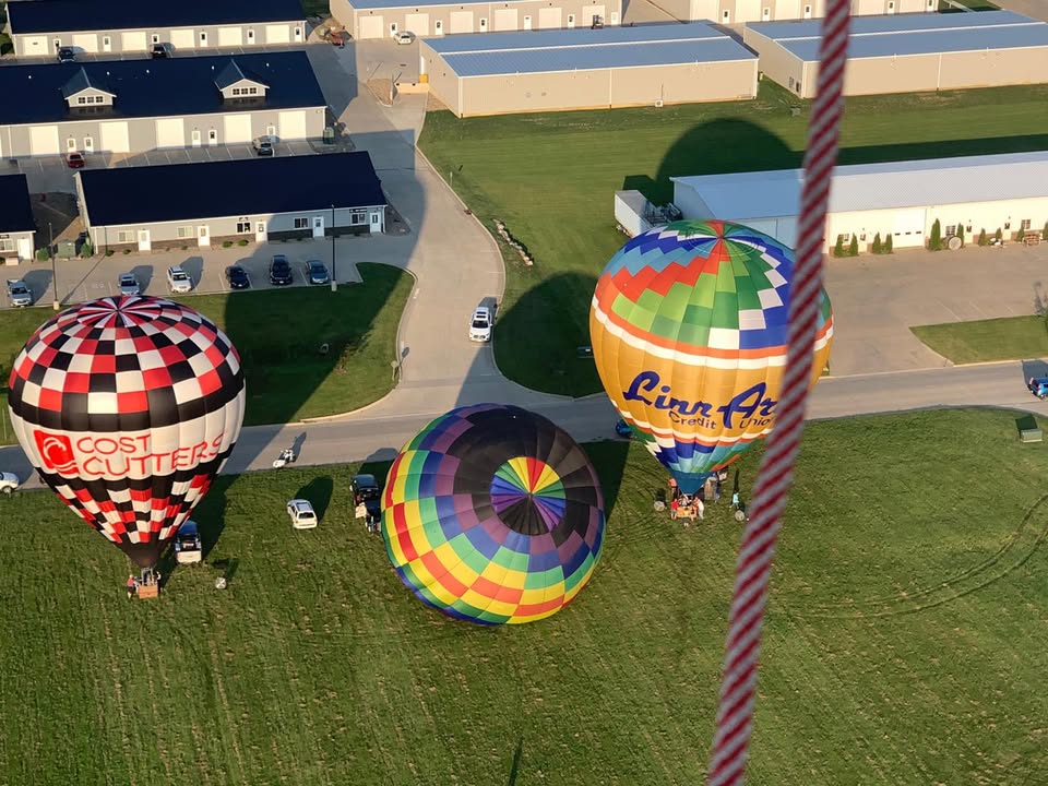 We flew last night.