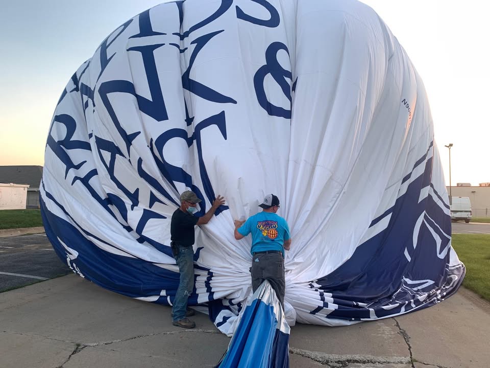 We flew last night.