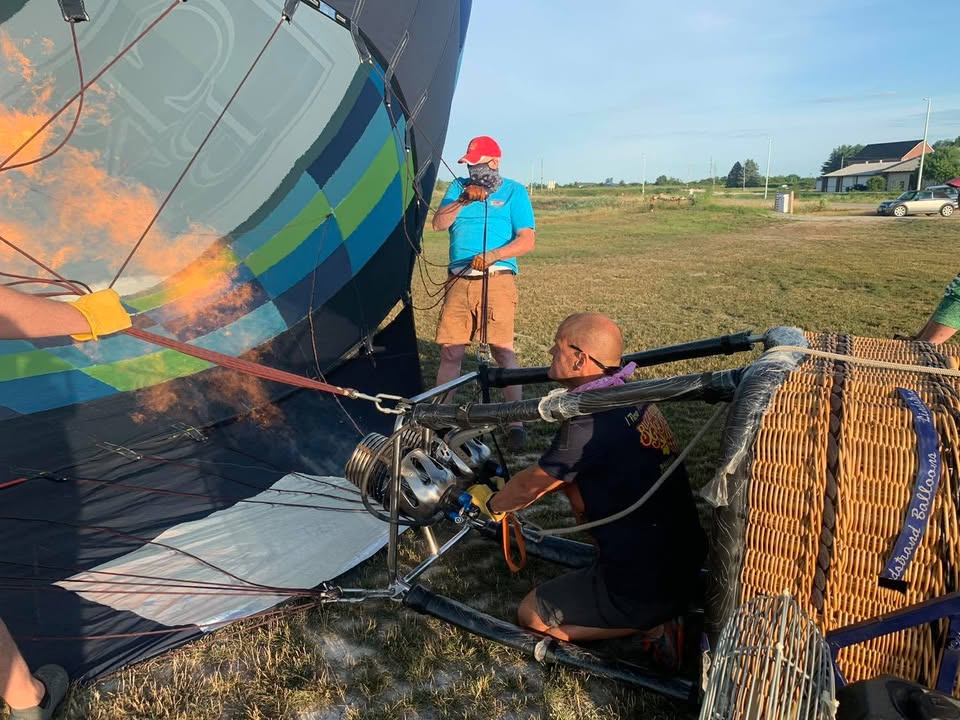 We did a training flight with Reid this morning.