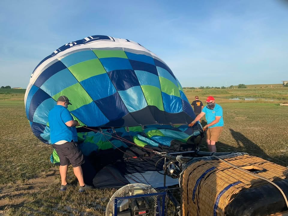 We did a training flight with Reid this morning.