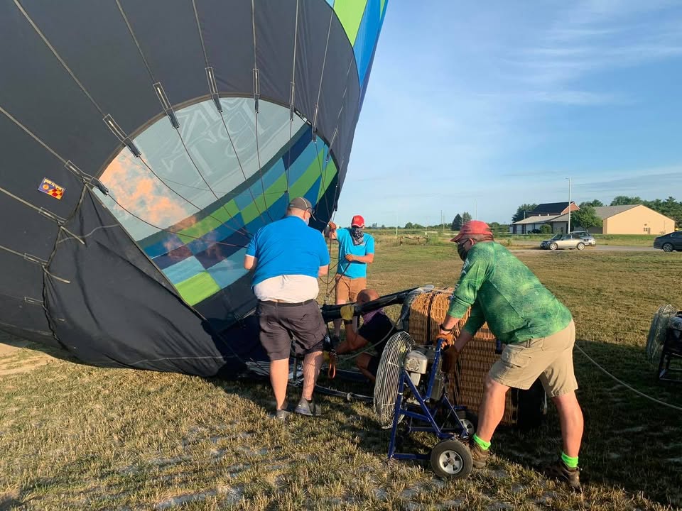 We did a training flight with Reid this morning.