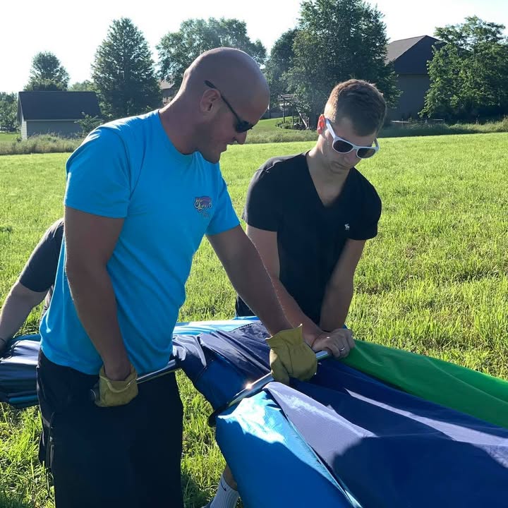 Another successful ballooning adventure with Maggie.