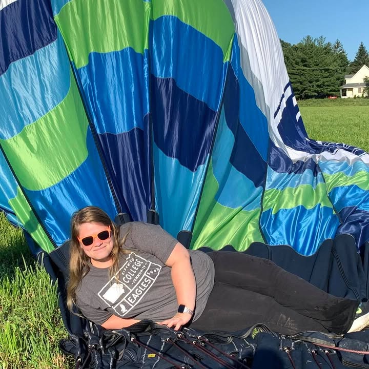 Another successful ballooning adventure with Maggie.