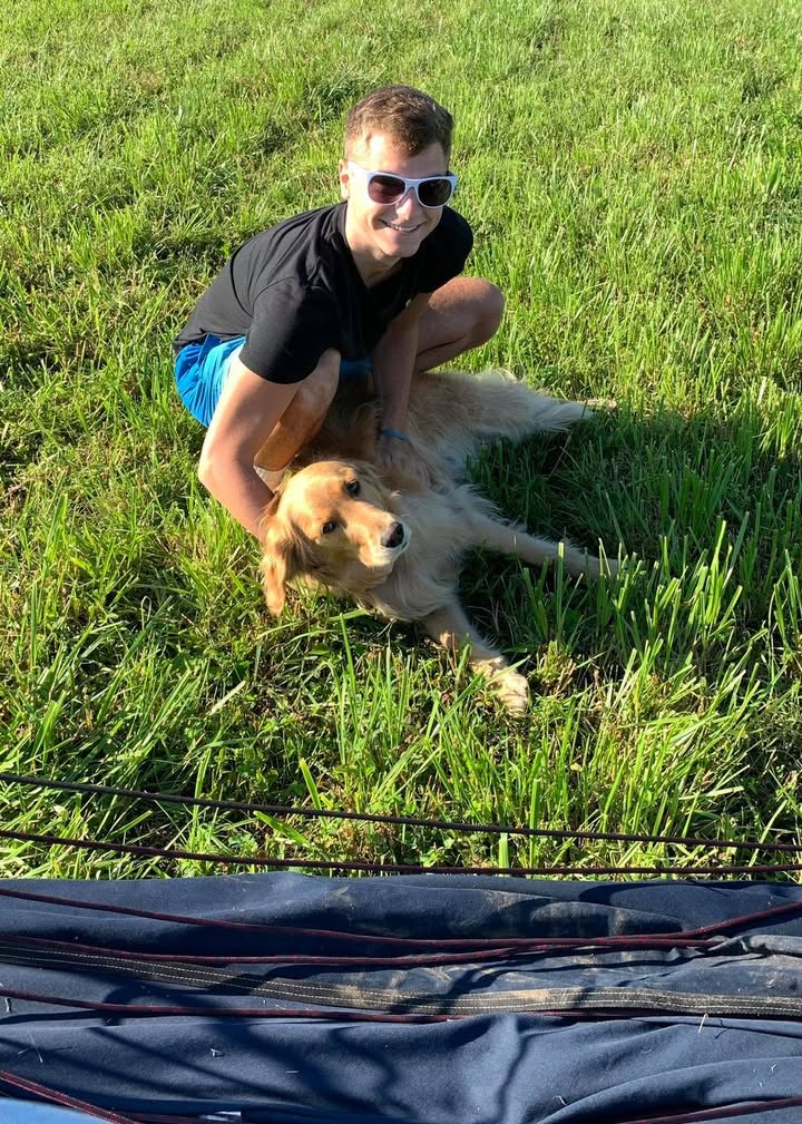 Another successful ballooning adventure with Maggie.
