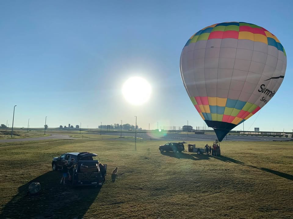 Another successful ballooning adventure with Maggie.