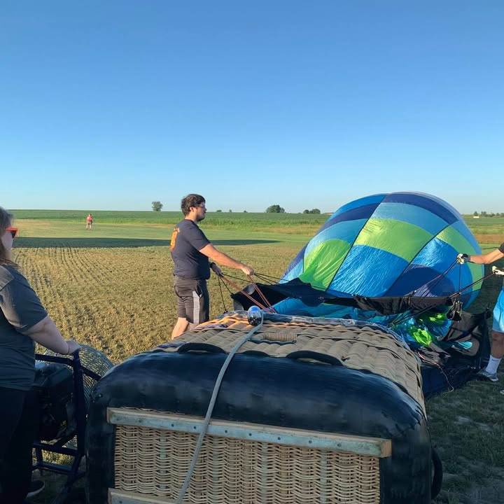 Another successful ballooning adventure with Maggie.