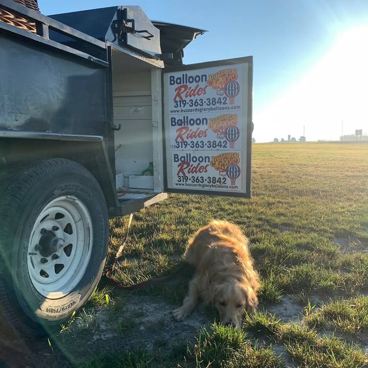 Another successful ballooning adventure with Maggie.