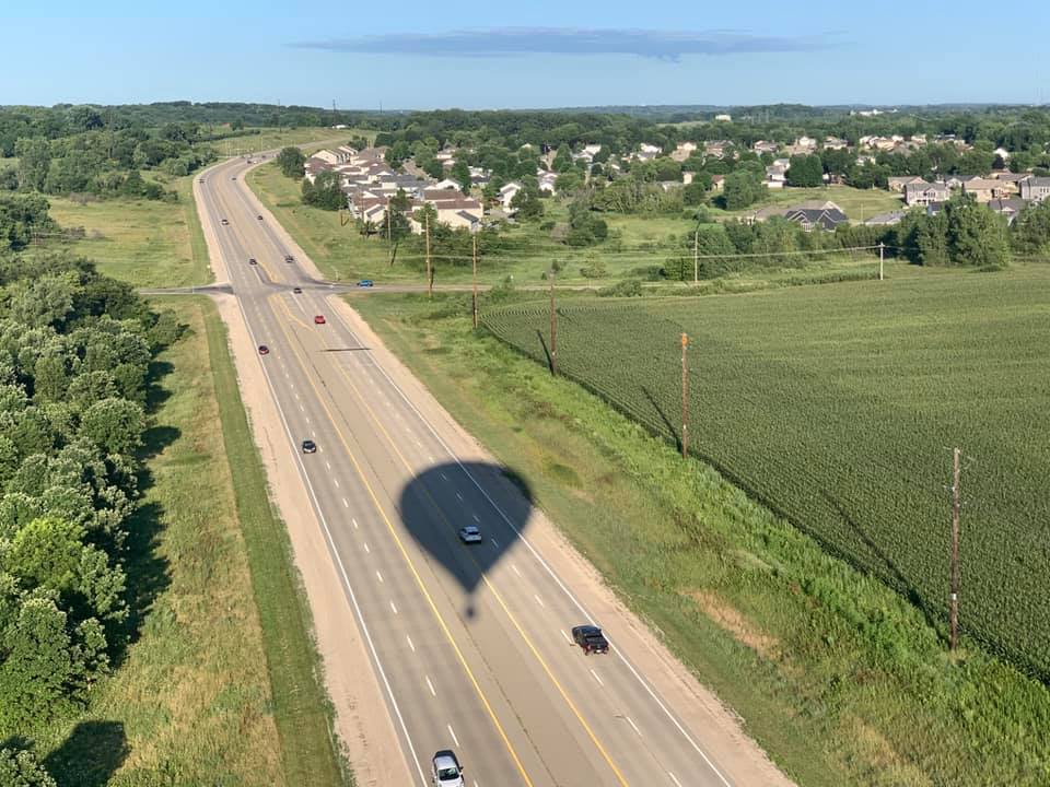 A beautiful, cool morning for a flight.
