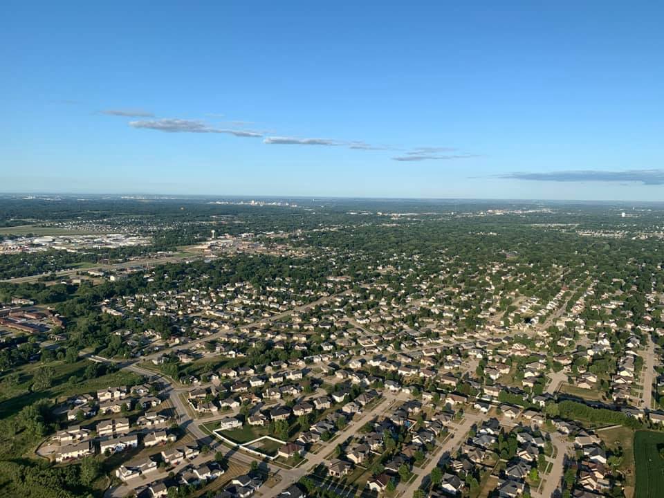 A beautiful, cool morning for a flight.