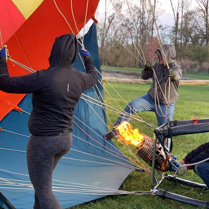 We flew yesterday.