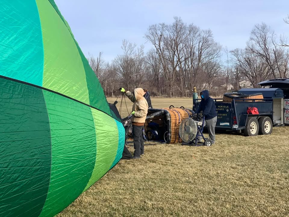 We celebrated Boxing Day by going ballooning!