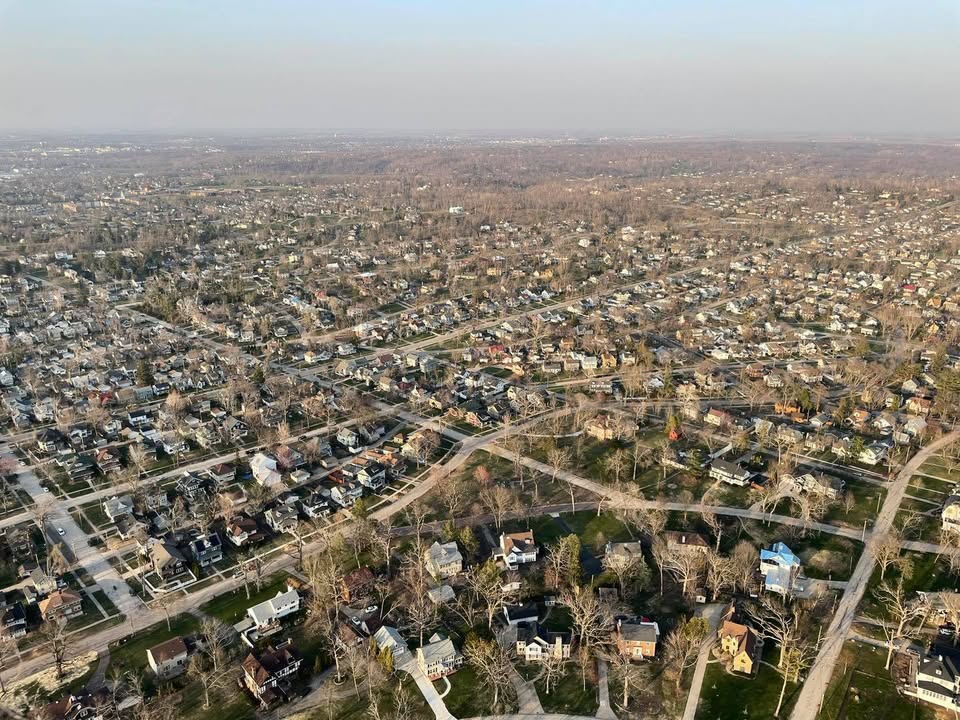 We had a beautiful flight over the Cedar Rapids area.