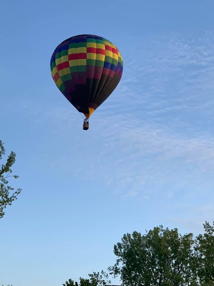 The very windy, gusty day calmed by flight time and we were able to fly on Mother’s Day.