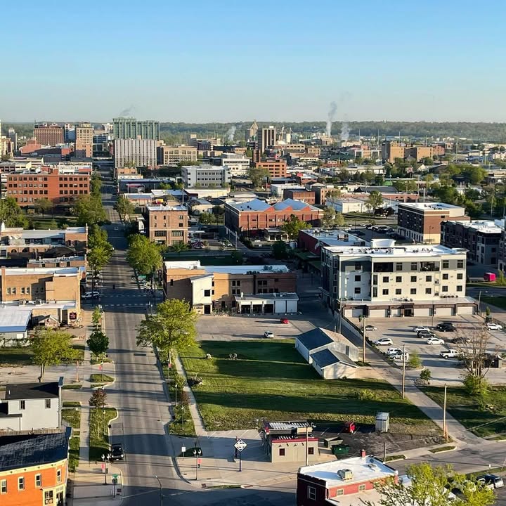 Beautiful flight this morning over Cedar Rapids and Marion.
