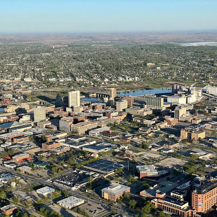Beautiful flight this morning over Cedar Rapids and Marion.