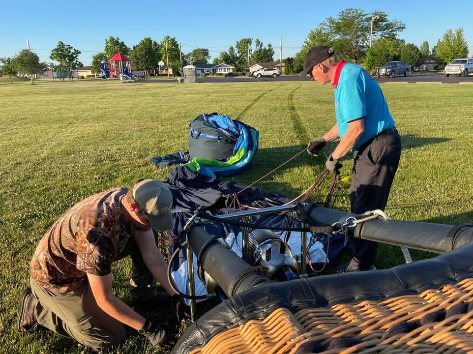 Weather cooperates and we flew this morning.