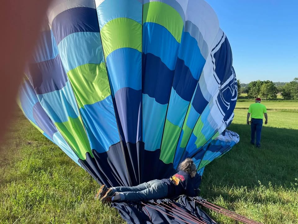 Weather cooperates and we flew this morning.