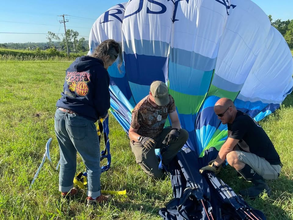 Weather cooperates and we flew this morning.