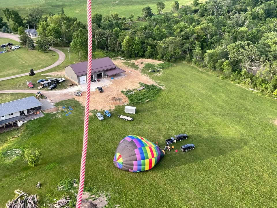We flew last night.