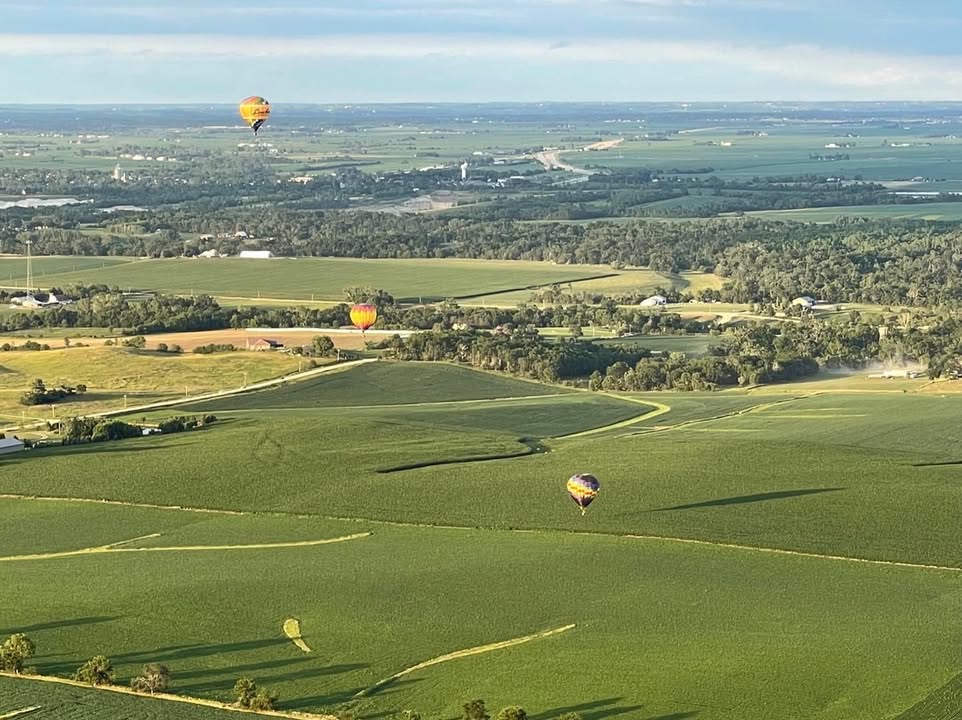 We flew last night.