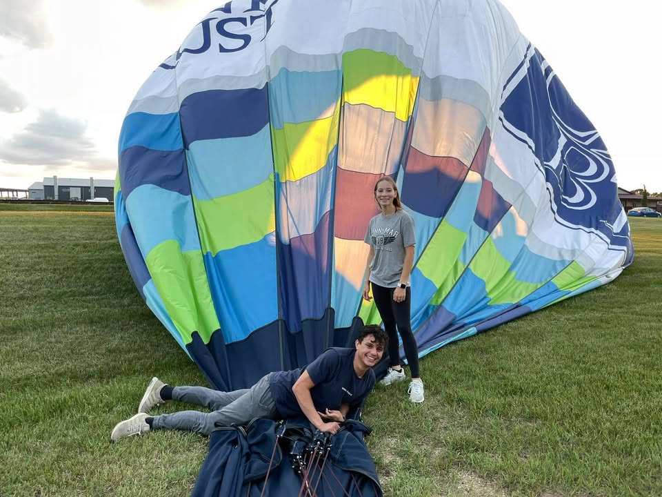 We flew last night.