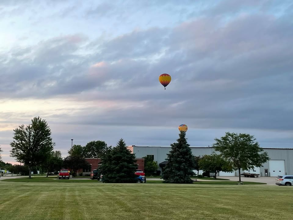 We flew last night.