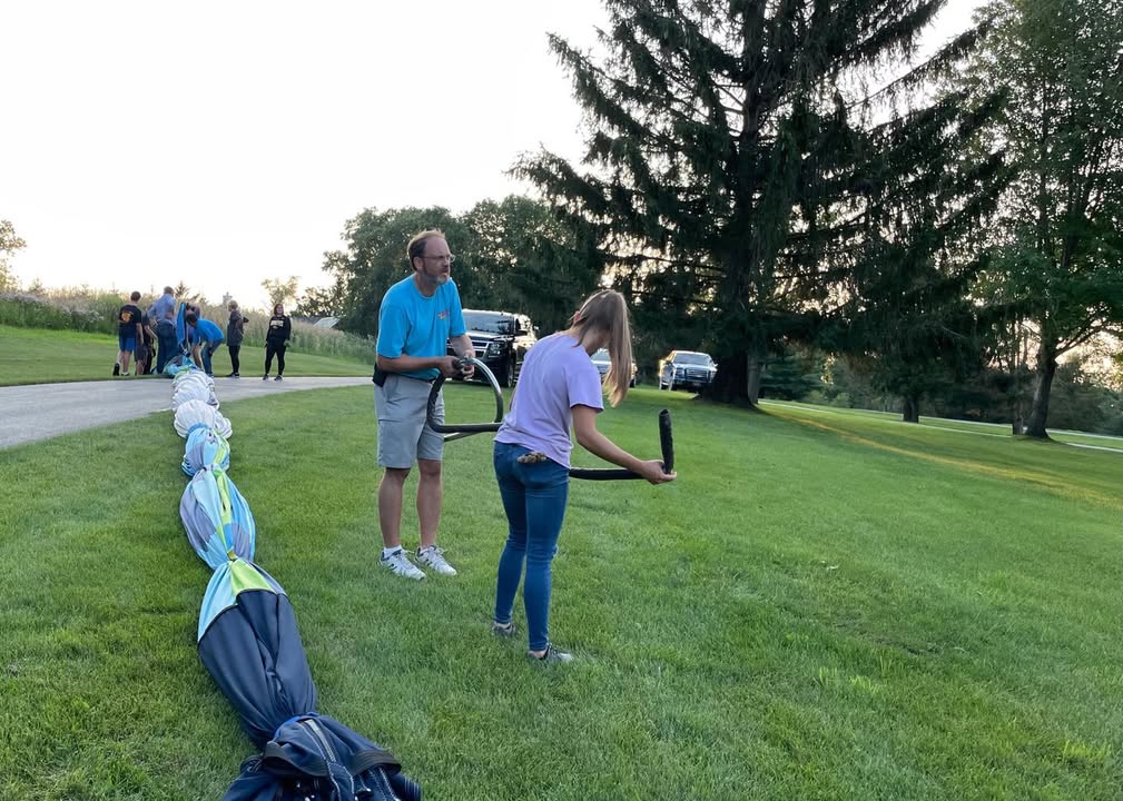 We had a short flight tonight.