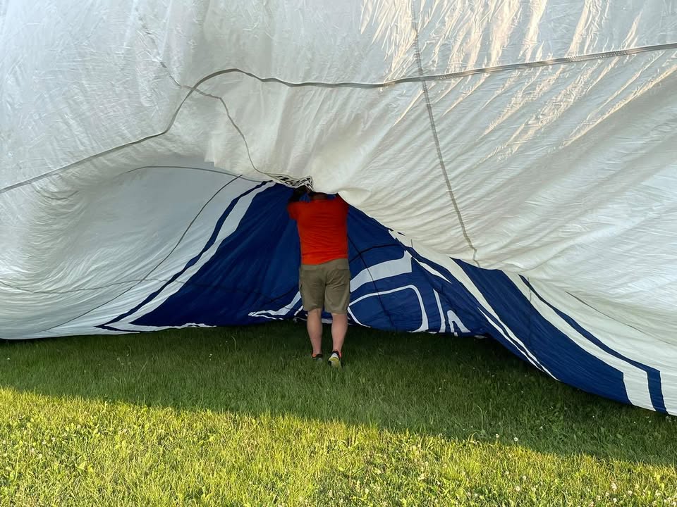 We flew last night.