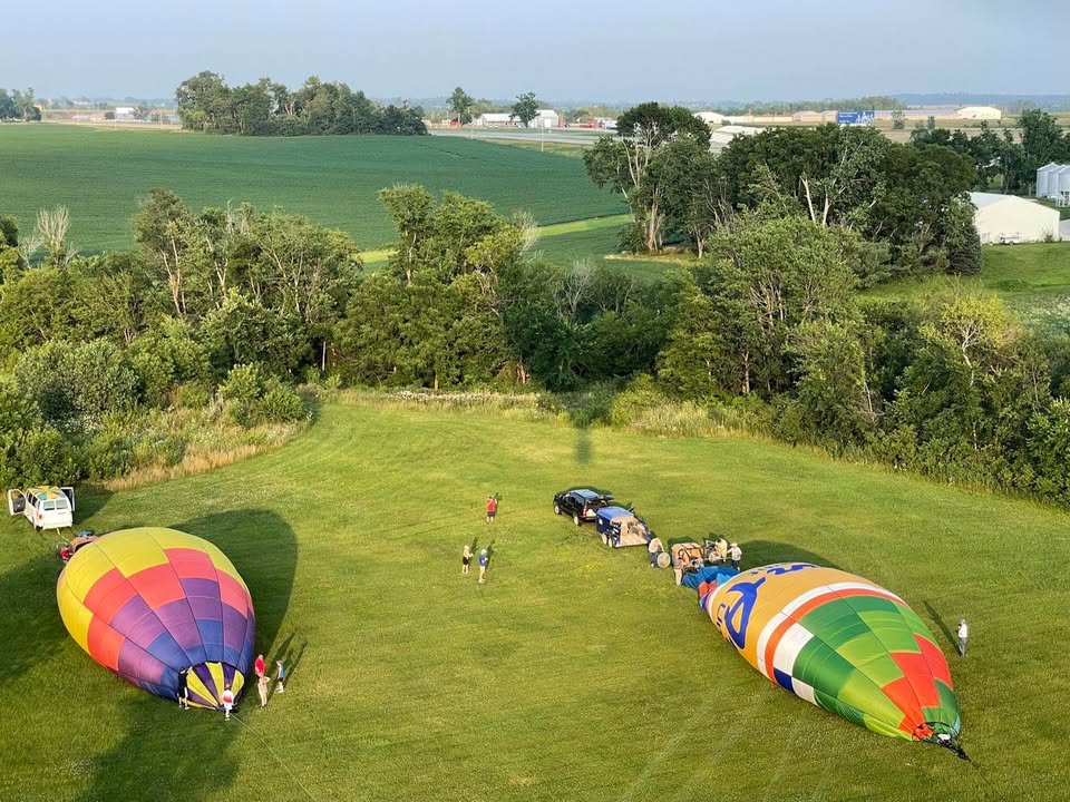We flew last night.