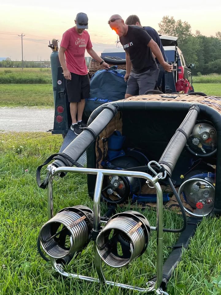 We flew this morning.
