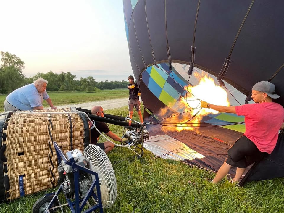 We flew this morning.