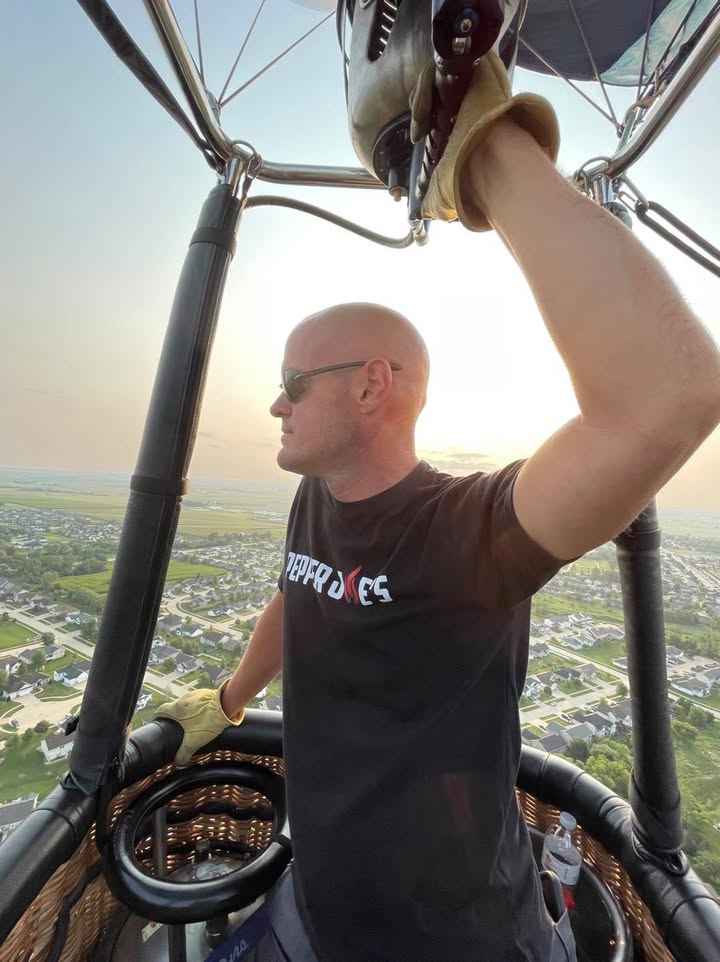 We flew this morning.