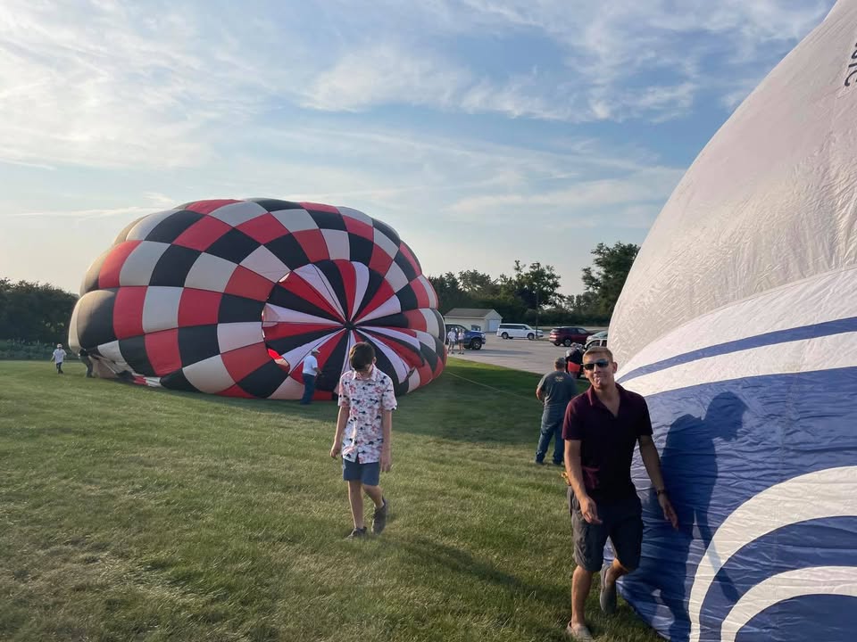 We flew last night.