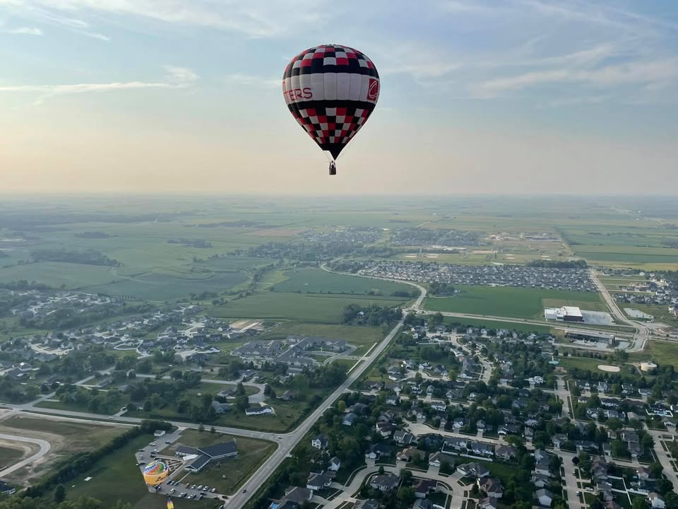 We flew last night.